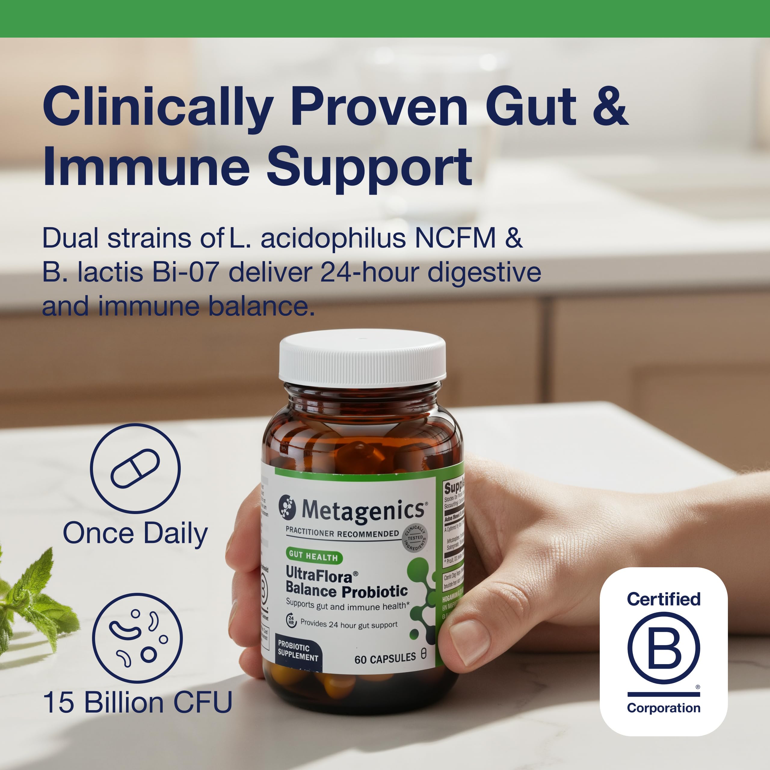 Metagenics Probiotic Daily Support capsule close-up