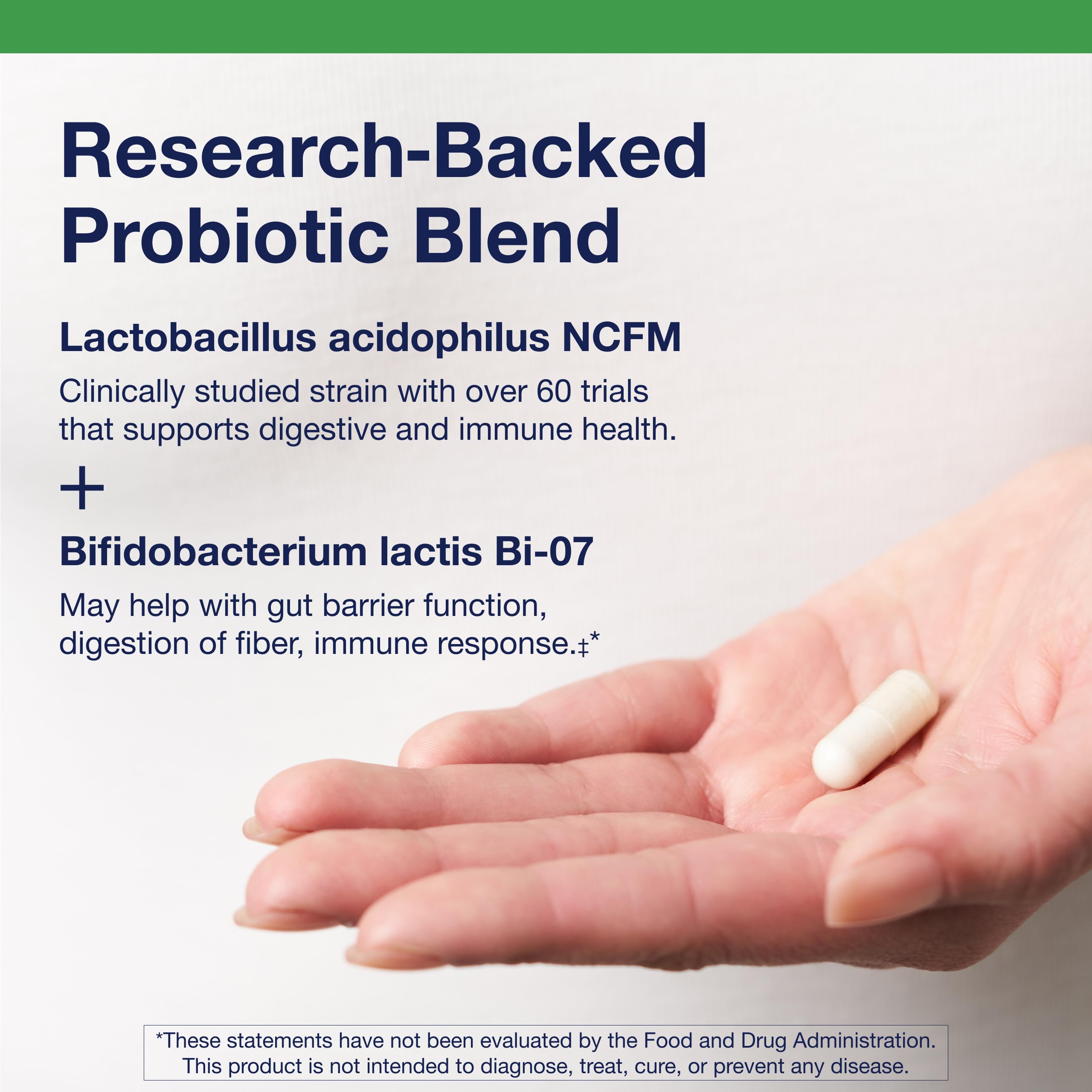 Metagenics Probiotic Daily Support side view of bottle
