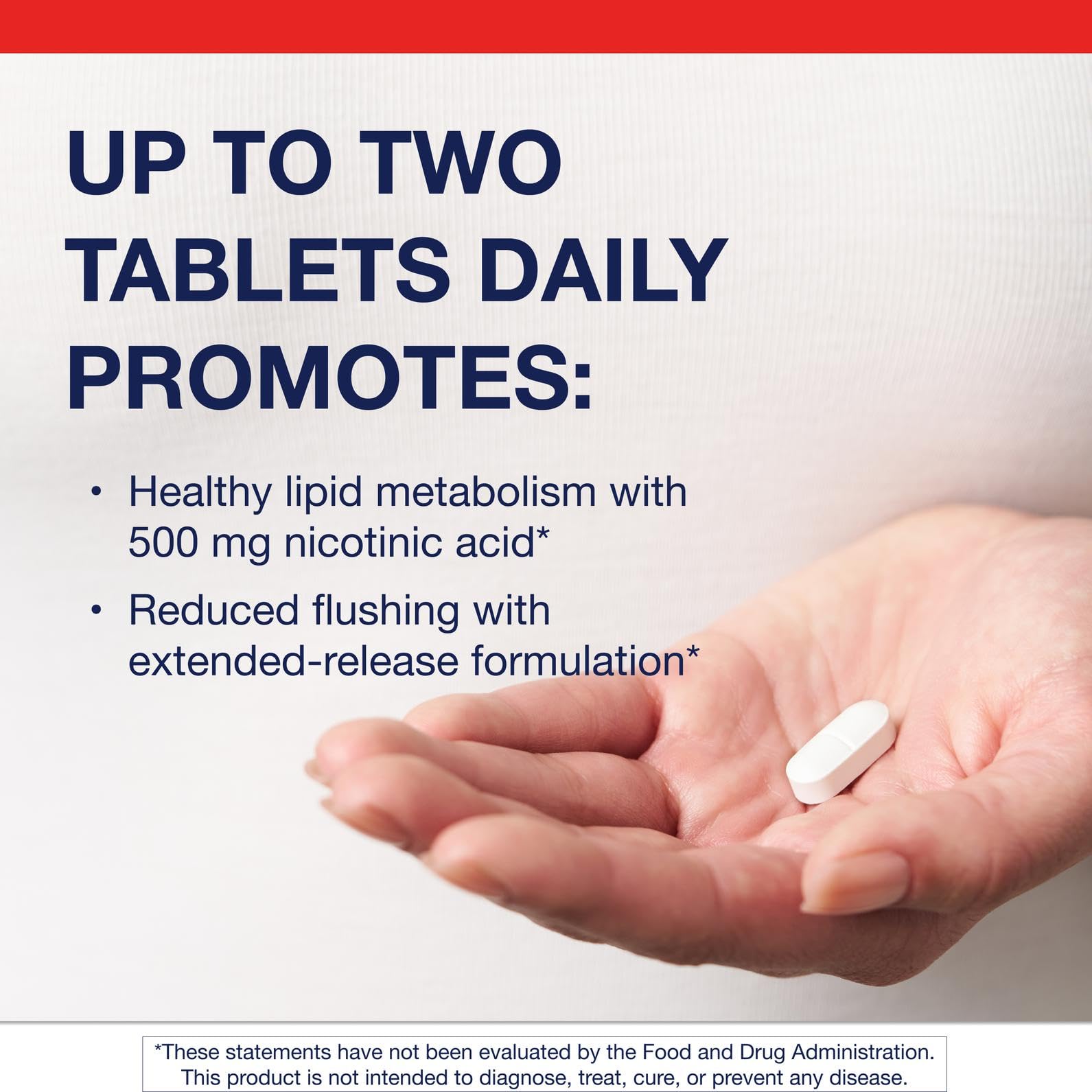 Metagenics Reduced Flushing Niacin 500mg side view
