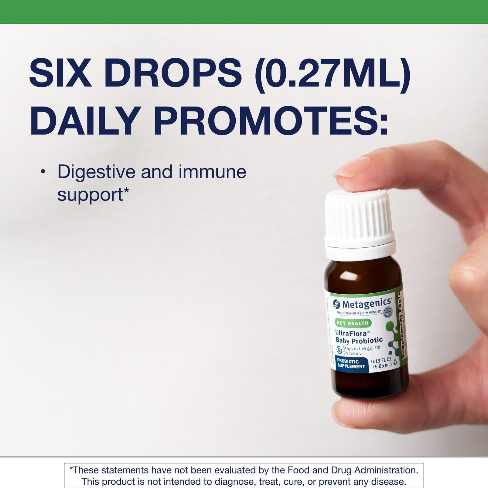 Metagenics UltraFlora Baby Probiotic 50g packaging side view