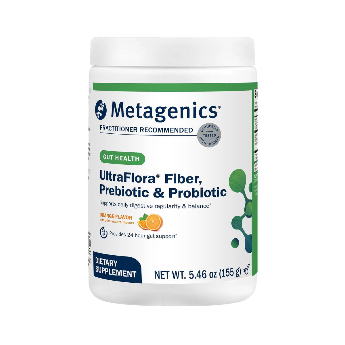 Metagenics UltraFlora Fiber 230g front view with packaging