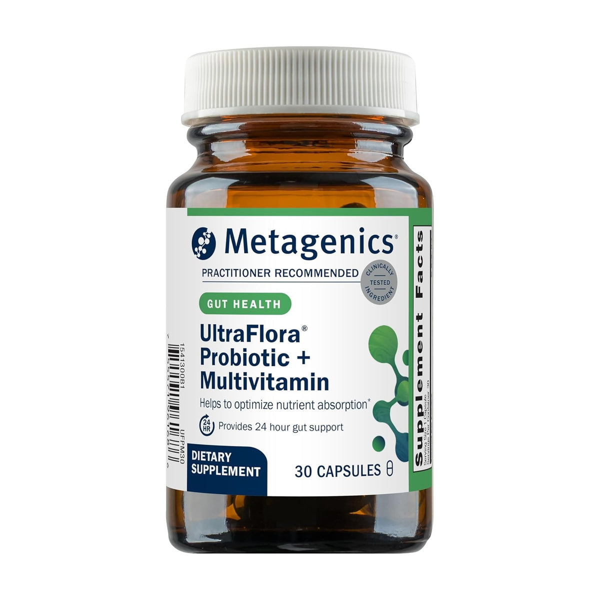 Metagenics UltraFlora Probiotic + Multivitamin capsule front view