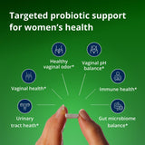 Metagenics UltraFlora Womens Probiotic Capsules bottle side view