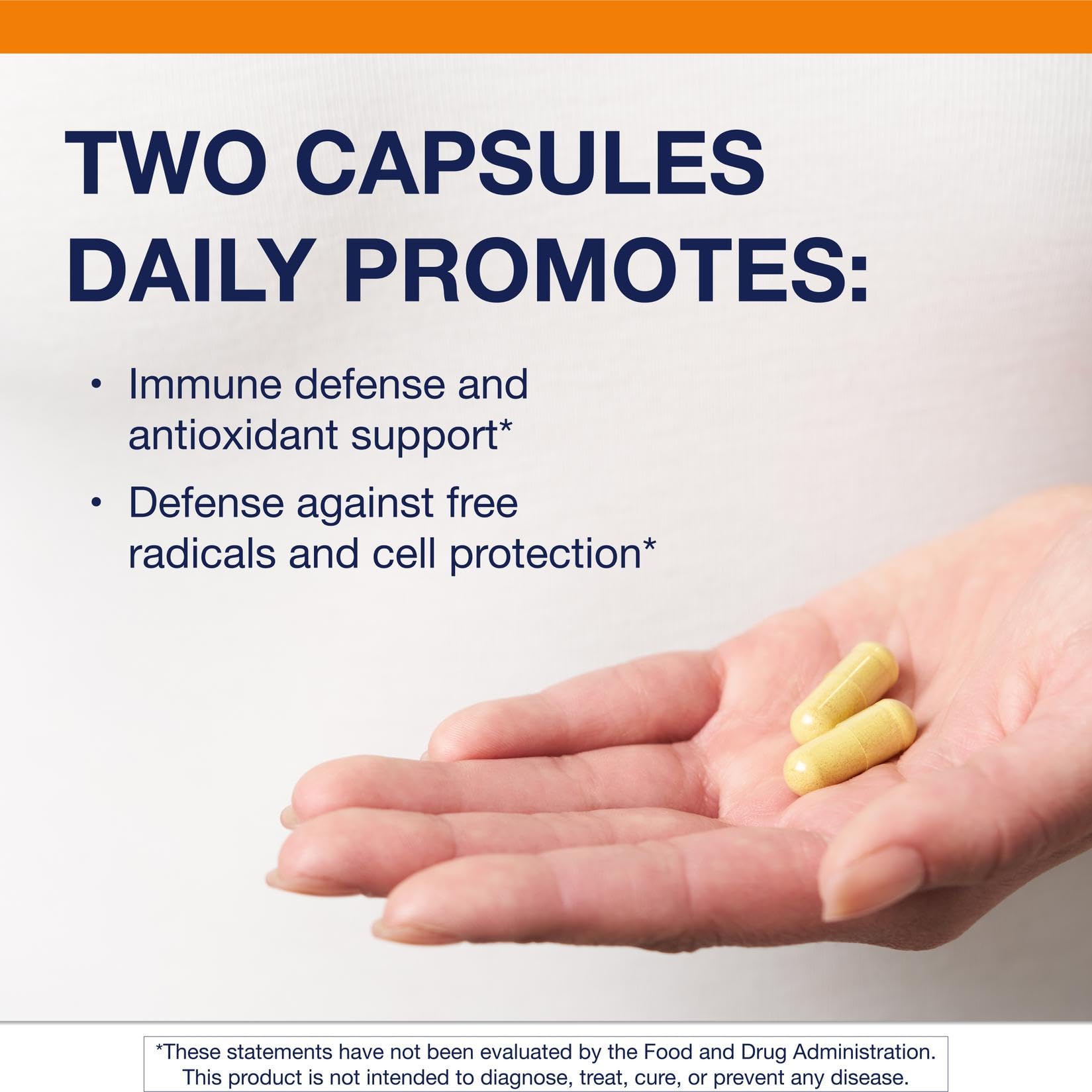Metagenics Vitamin C Supplement 200mg with Zinc and NAC back view