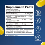 Metagenics Vitamin D3 & K2 Softgels 10,000 IU close-up of softgel