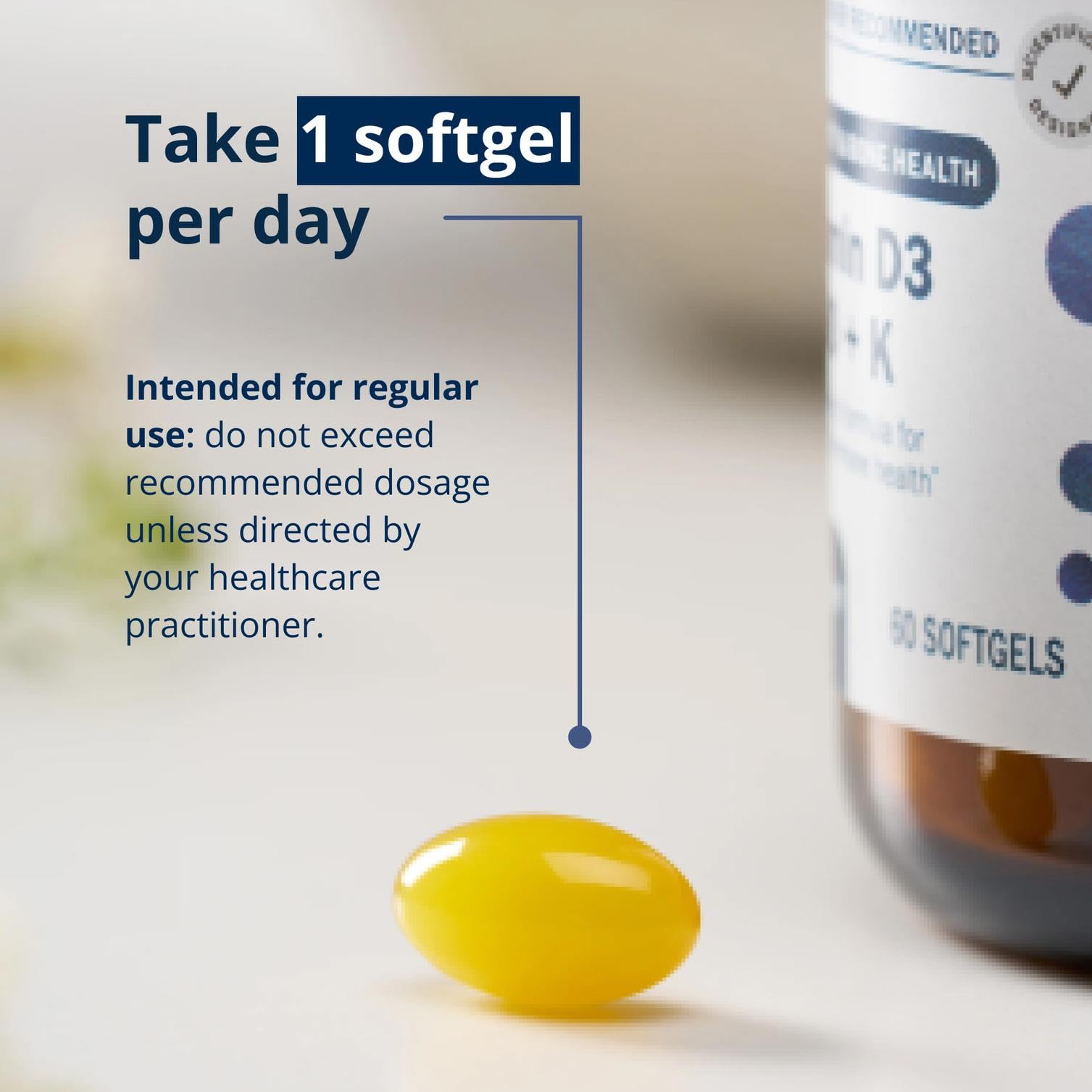 Metagenics Vitamin D3 & K2 Softgels 10,000 IU packaging details