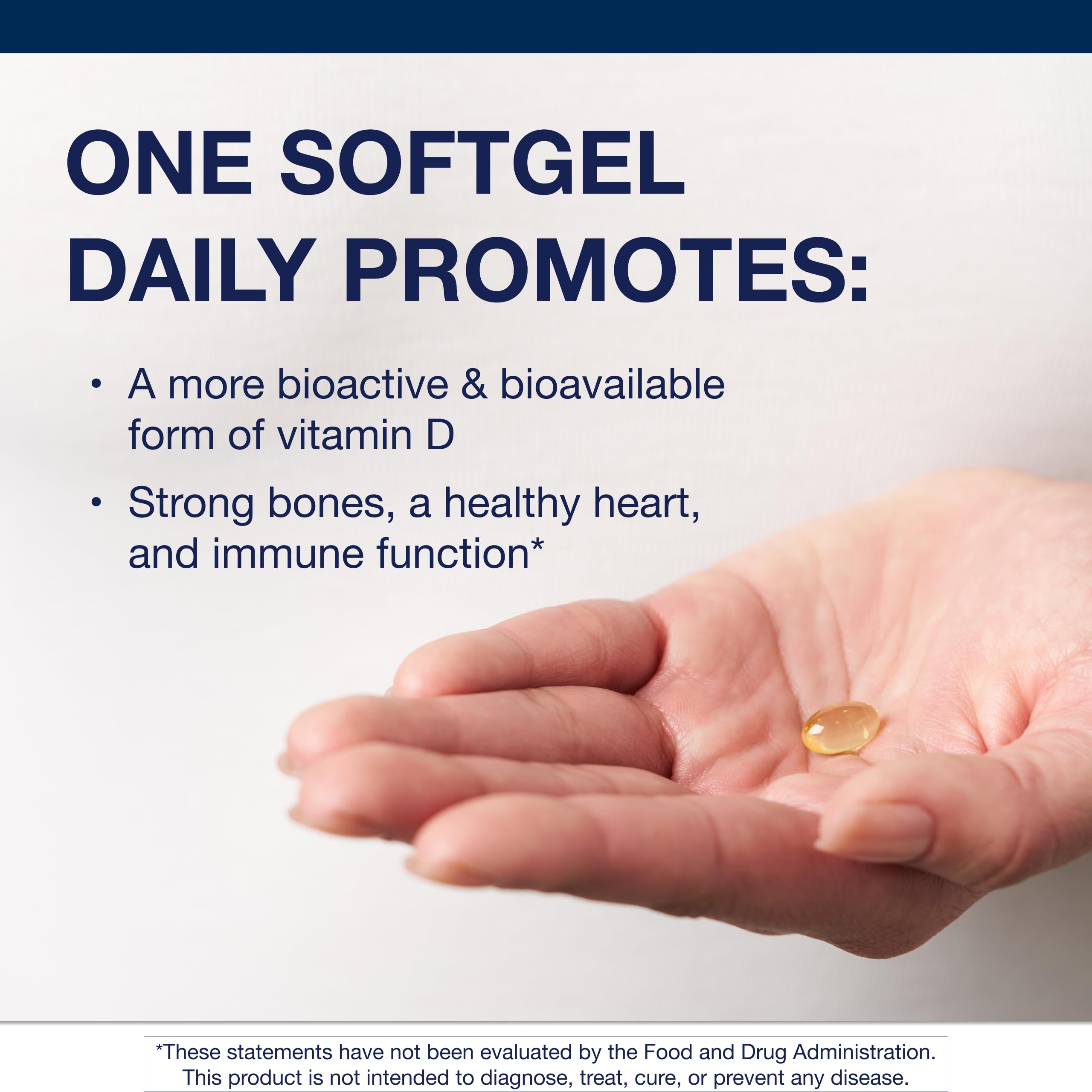 Metagenics Vitamin D3 softgels bottle with label