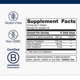 Metagenics Vitamin E Softgels in hand for size reference