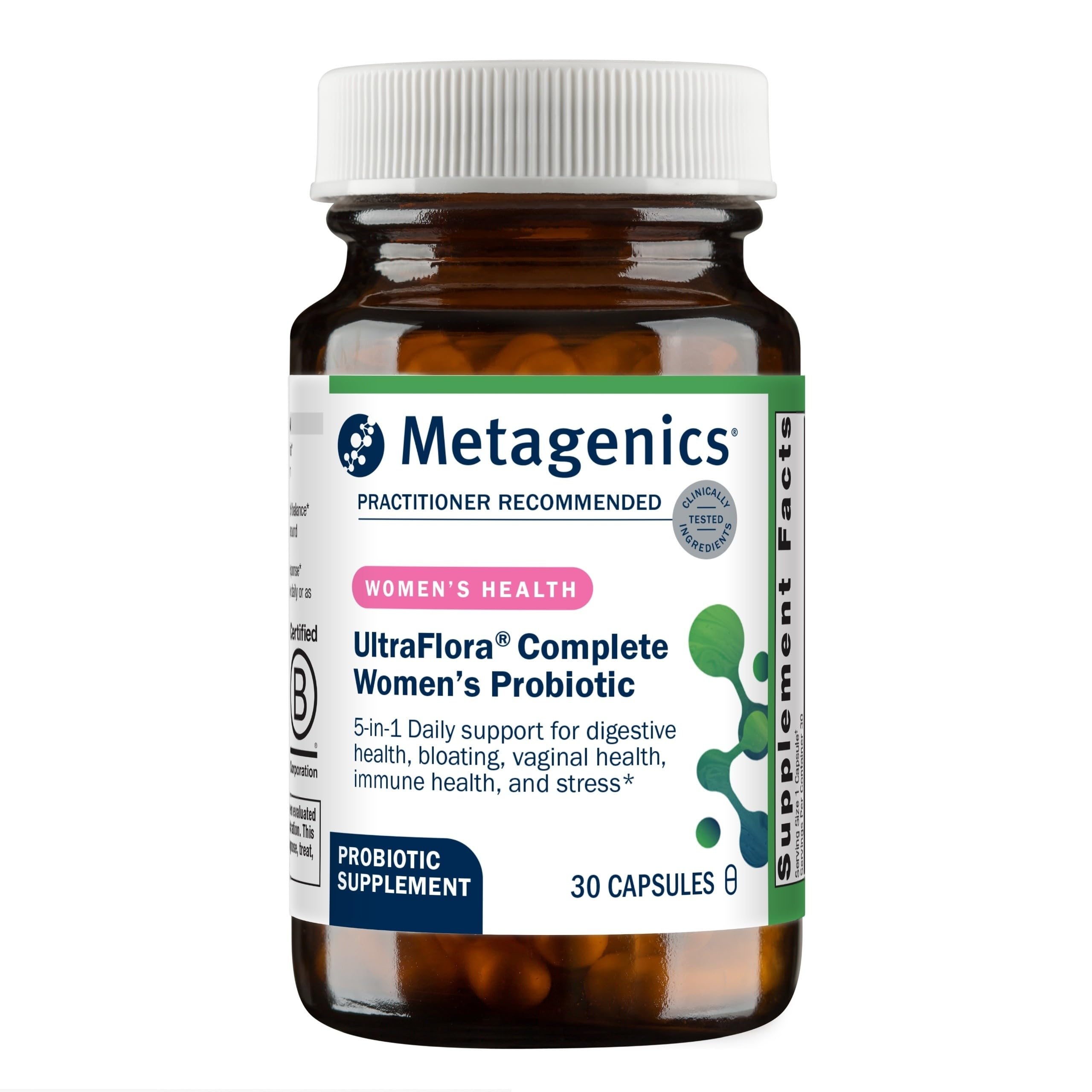 Metagenics Women's Multi-Benefit Probiotic 30 Capsules front view