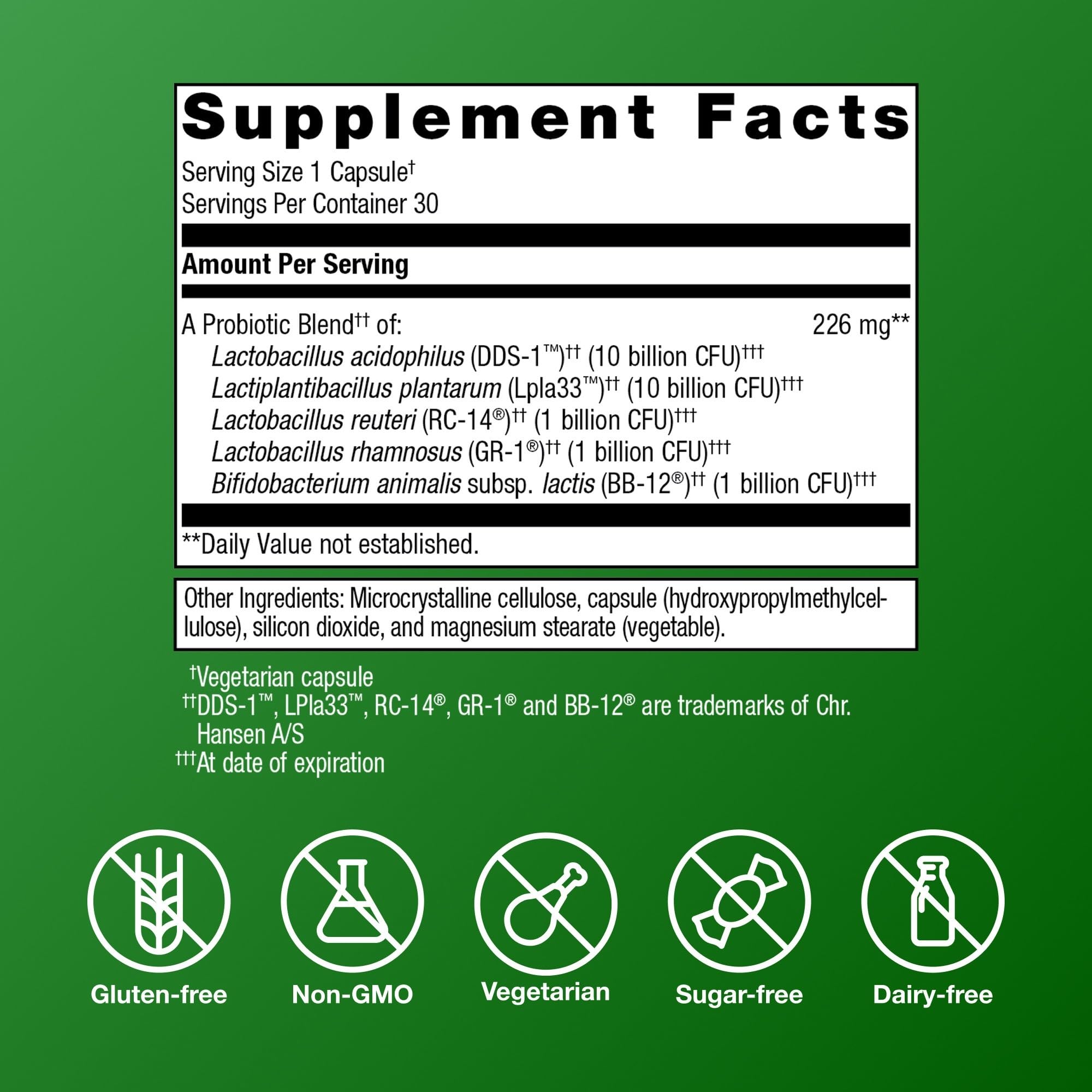 Metagenics Women's Multi-Benefit Probiotic 30 Capsules packaging