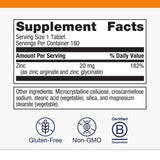 Metagenics Zinc Supplement 27g side view of packaging