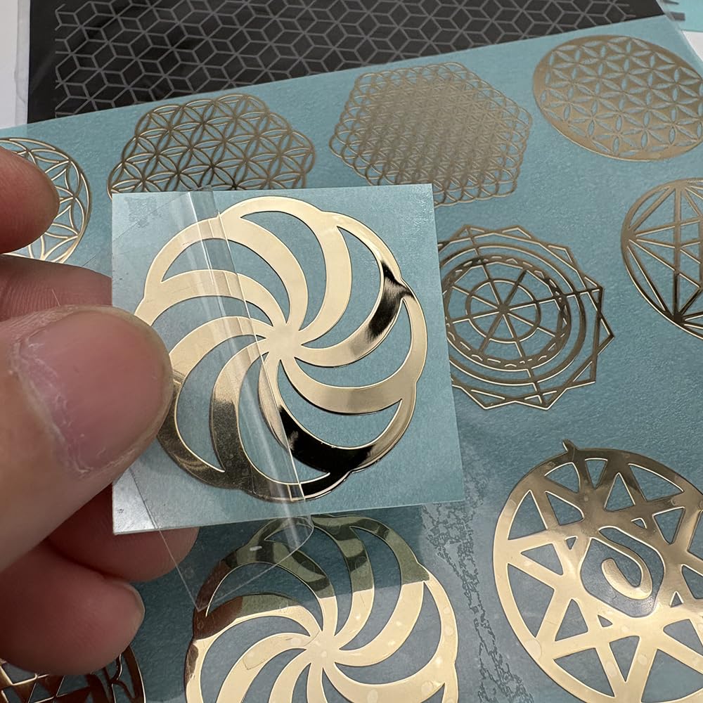 METAL ARTEM metal stickers applied on flat surface