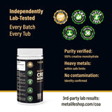 METALIFE Creatine Monohydrate on a kitchen counter