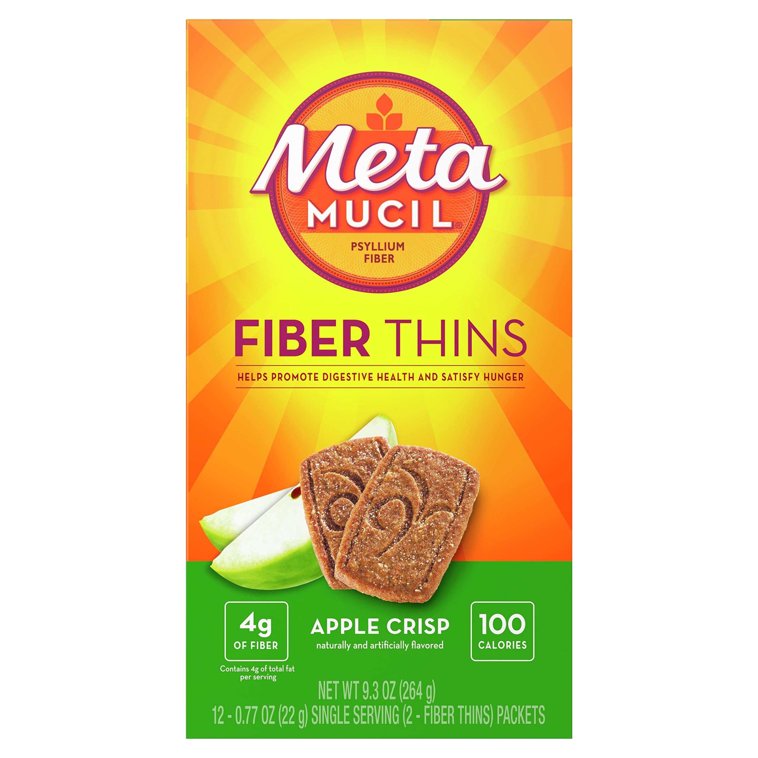 Metamucil Apple Crisp Fiber Thins close-up of texture