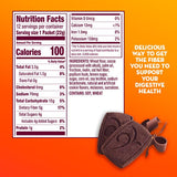 Metamucil Chocolate Fiber Thins on-the-go snack