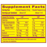 Metamucil Daily Psyllium Fiber Powder with a measuring scoop