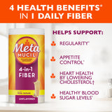 Metamucil Daily Psyllium Husk Powder 816g unflavoured coarse texture