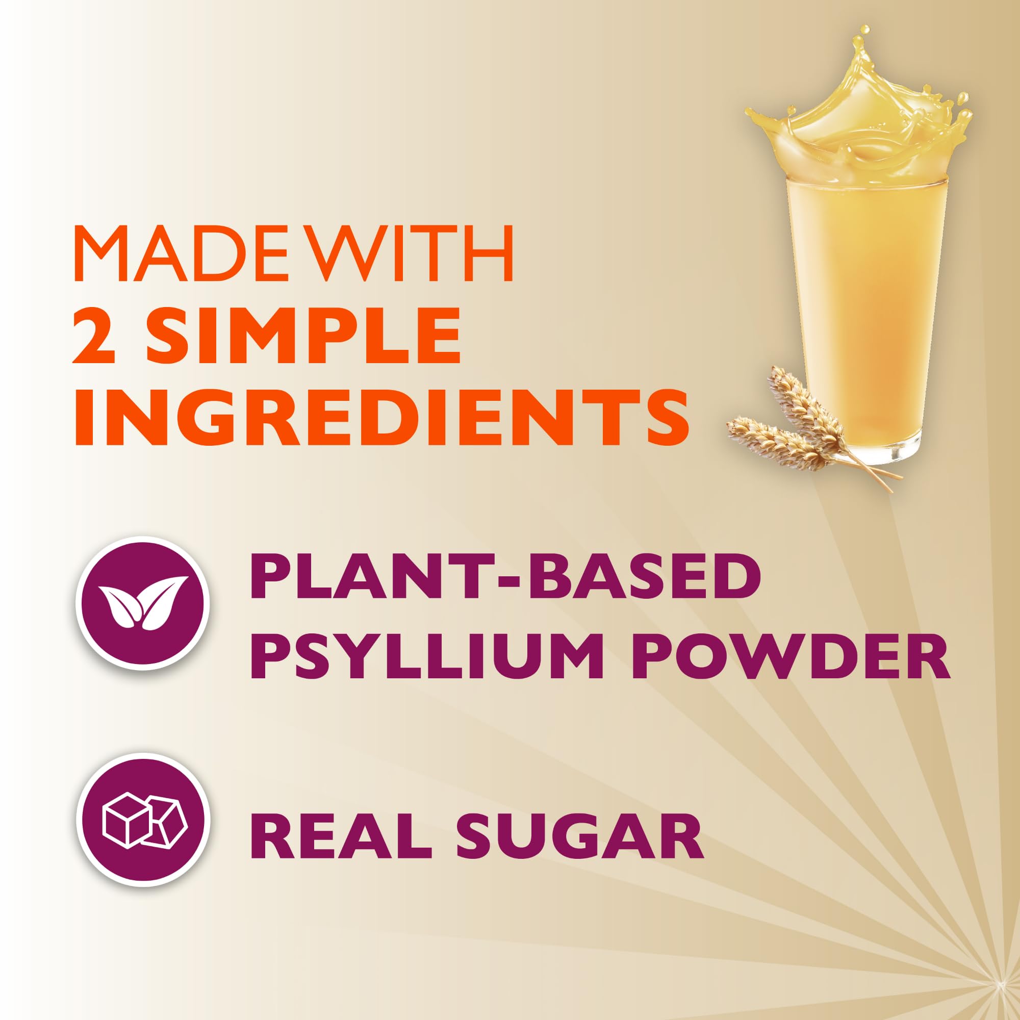 Metamucil Daily Psyllium Husk Powder scoop with powder