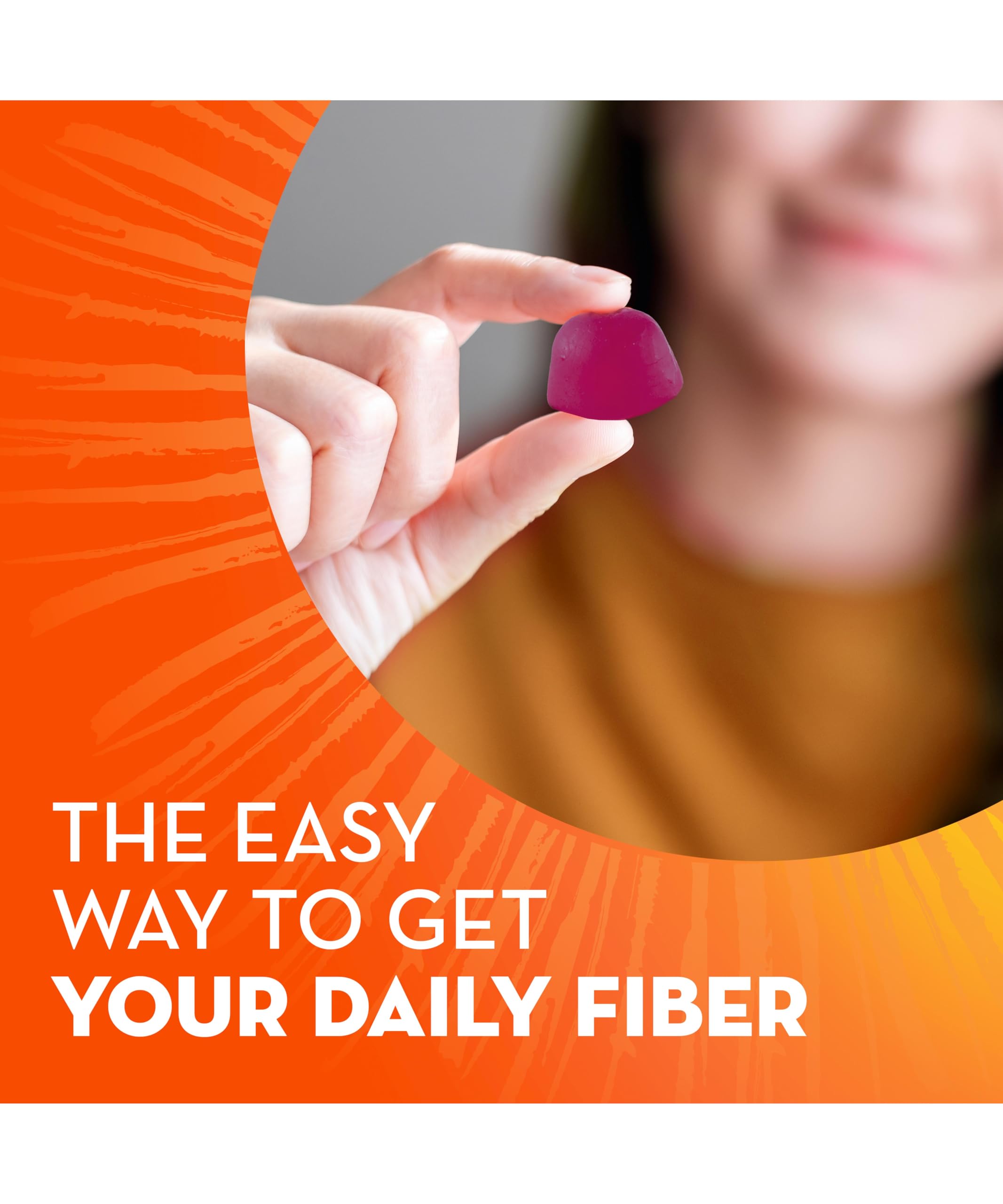 Metamucil Fiber Plus Probiotics Gummies on a kitchen counter