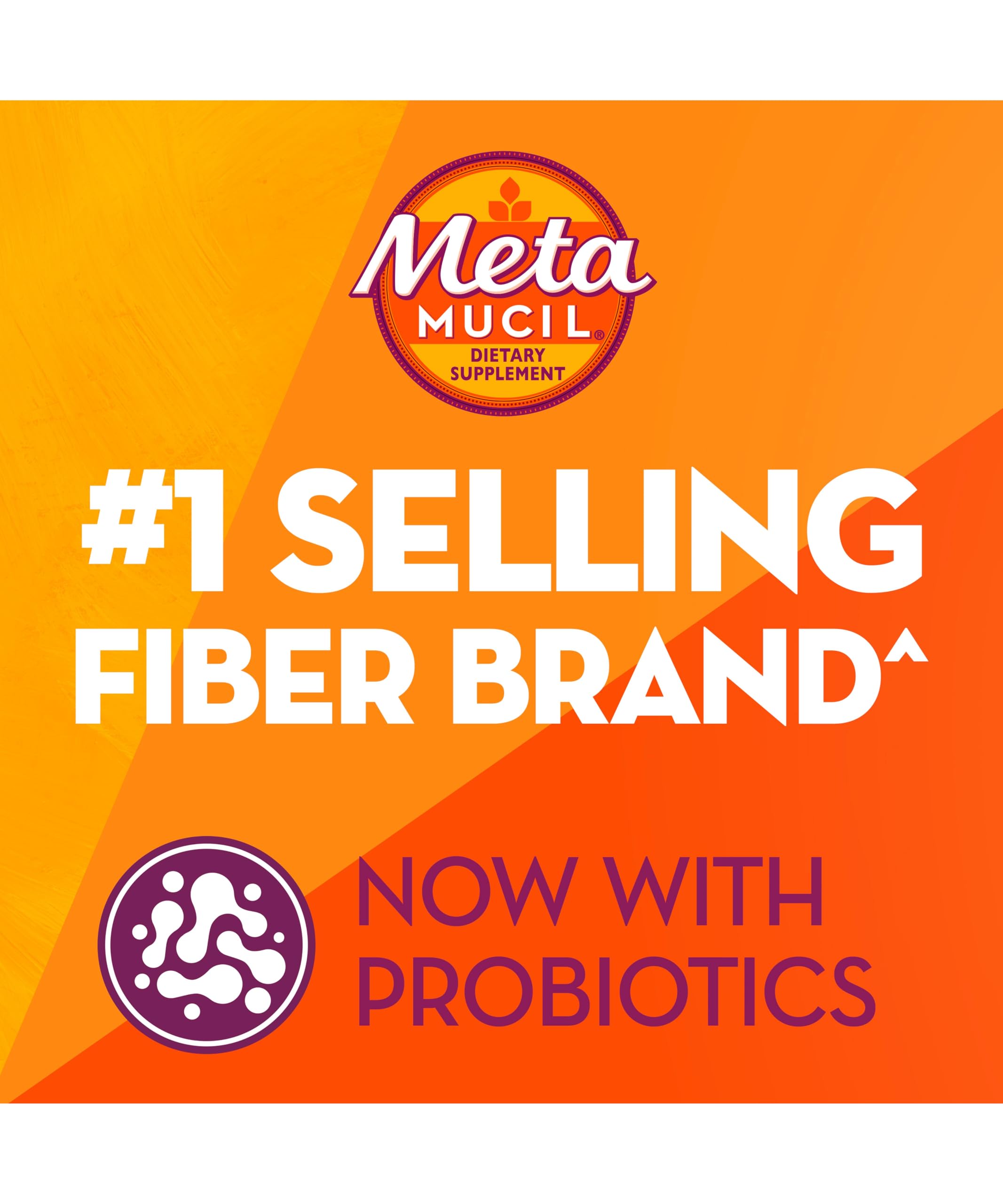 Metamucil Fiber Plus Probiotics Gummies packaging side view