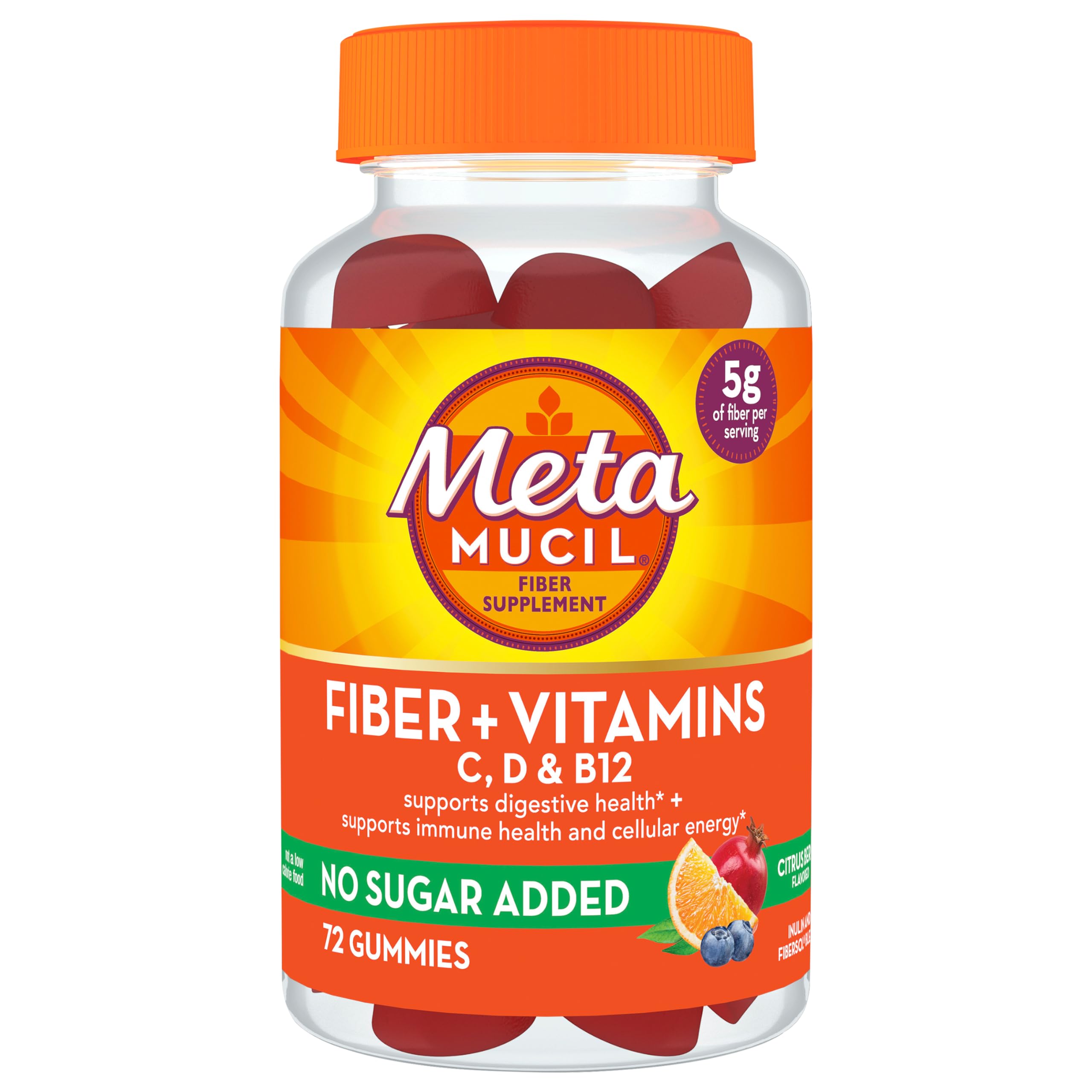 Metamucil Fiber Supplement 358g front view with packaging details