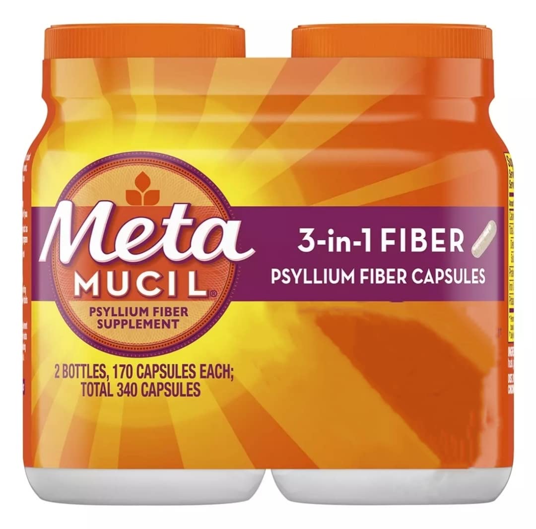Metamucil Multi-Health Fibre Capsules 272g front view