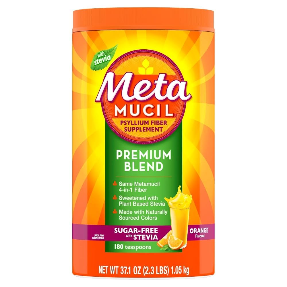 Metamucil Premium Blend Psyllium Fiber Powder 1050g front view