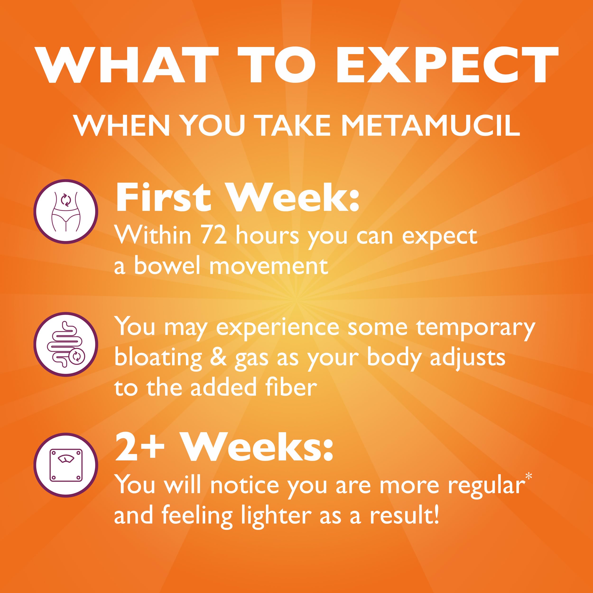 Metamucil Psyllium Husk Capsules on a kitchen counter