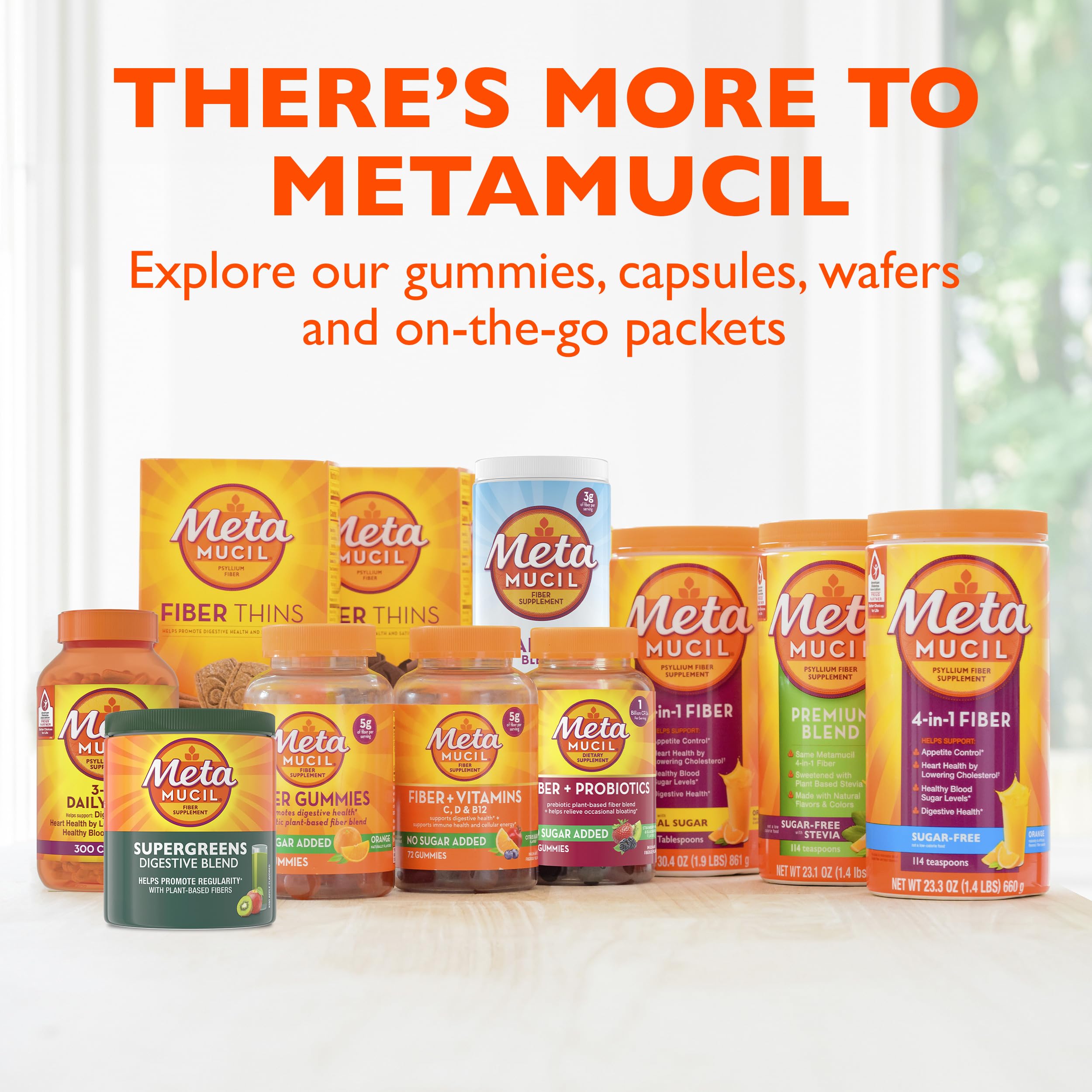 Metamucil SuperGreens daily Blend 218g in a glass of water