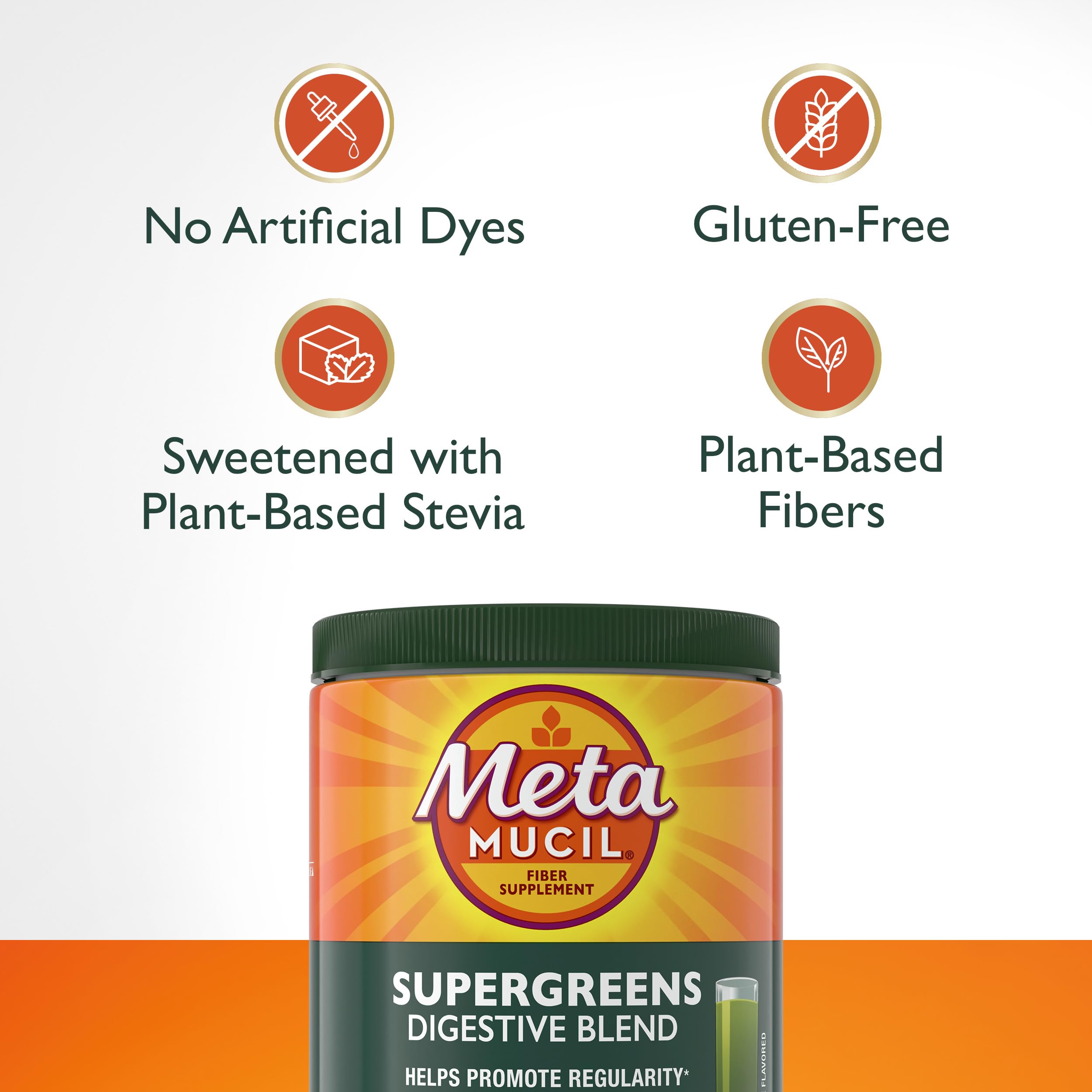 Metamucil SuperGreens daily Blend 218g ingredients list