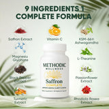 METHODIC WELLNESS Curcumin Capsules close-up of saffron extract