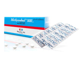Methycobal 500 mcg tablets in hand for scale