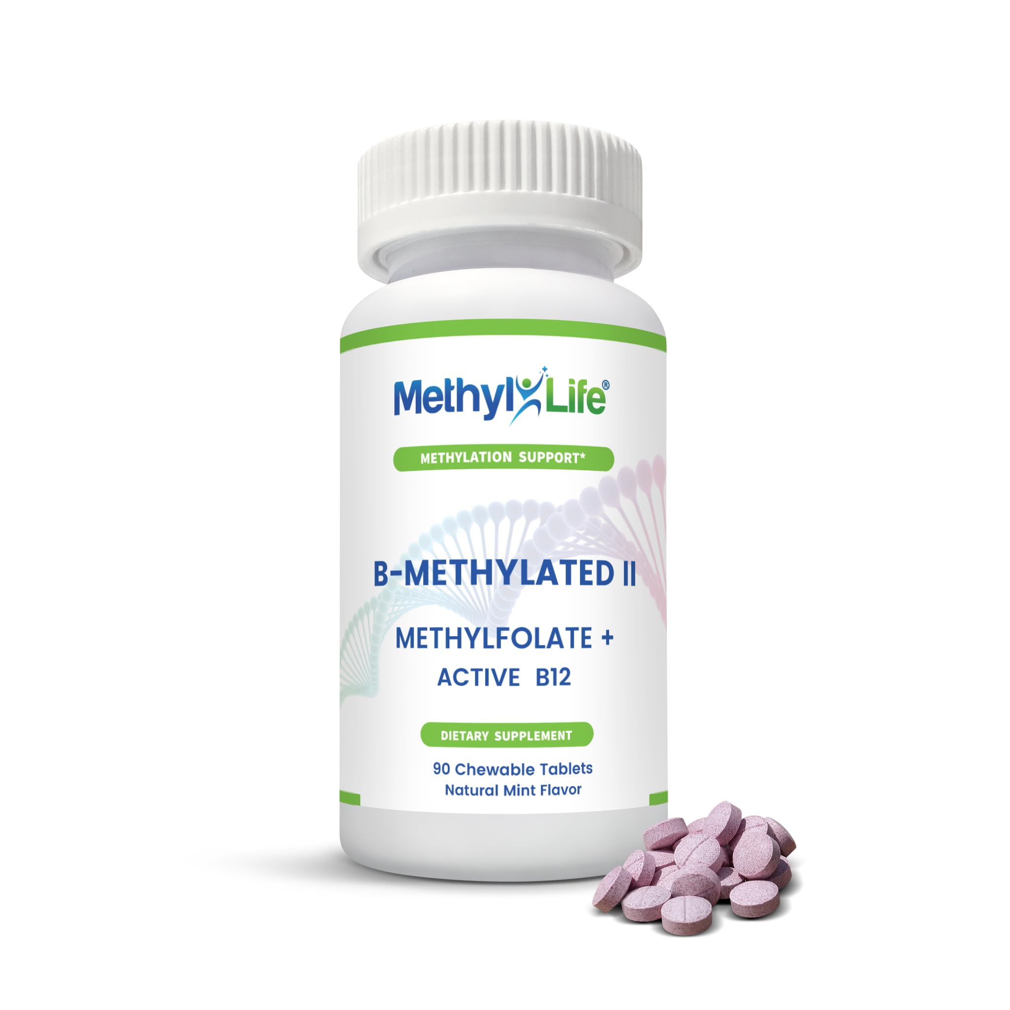 Methyl-Life B-Methylated II sublingual tablets front view