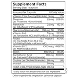 MethylPro B Complex + L-Methylfolate 10 mg side view showing capsule details