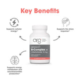 MethylPro B-Complex + L-Methylfolate 15mg capsules on a wooden table
