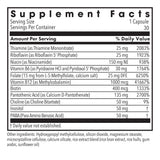 MethylPro B-Complex + L-Methylfolate 15mg side view showing capsule details