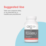 MethylPro B Complex + L-Methylfolate 5 mg capsules on a wooden table