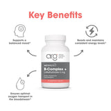MethylPro B Complex + L-Methylfolate 5 mg capsules with measuring spoon