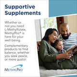 MethylPro Cofactors + L-Methylfolate supplement on a wooden table