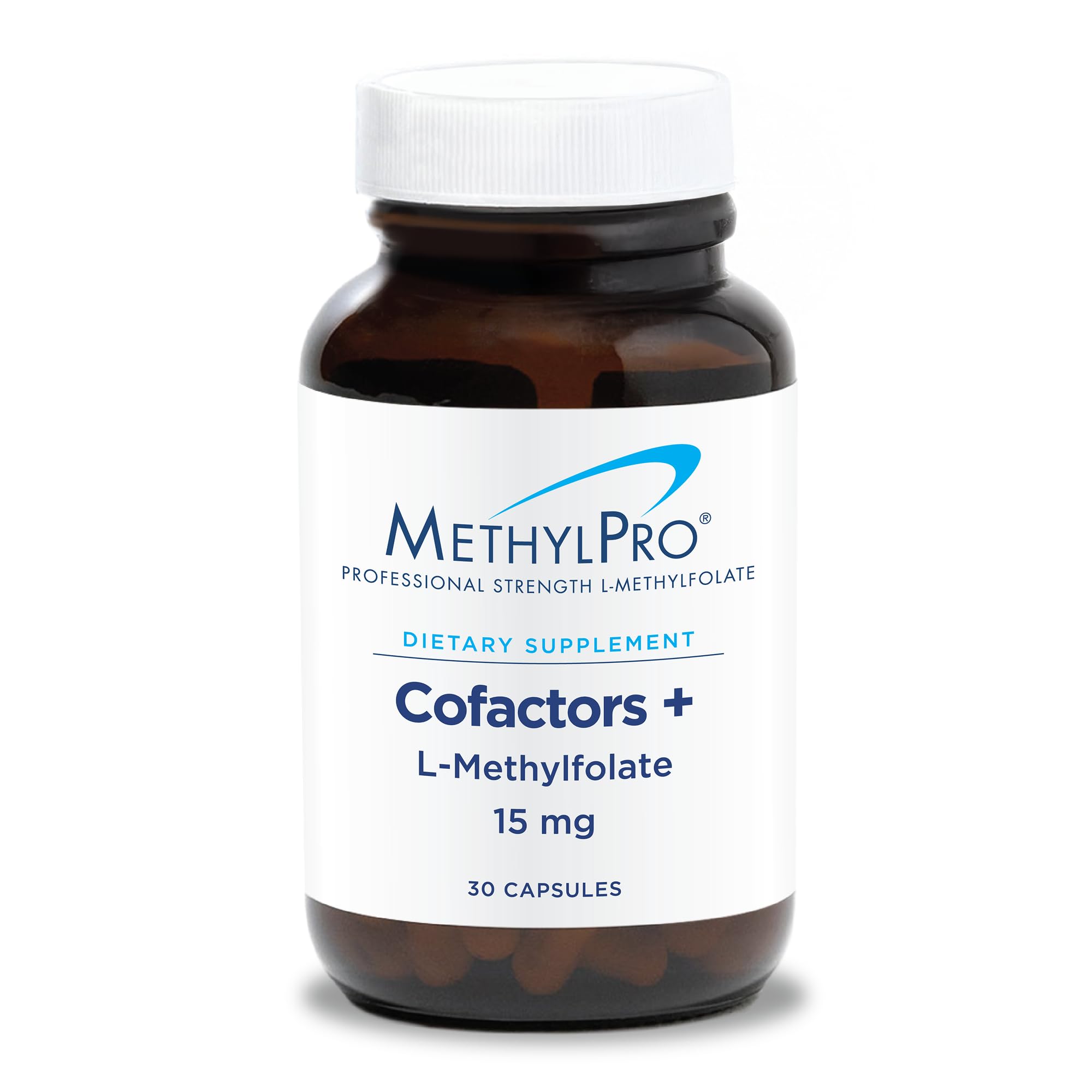 MethylPro L-Methylfolate 15mg + Cofactors 30 Capsules front view