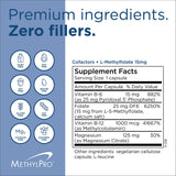 MethylPro L-Methylfolate 15mg + Cofactors ingredients list