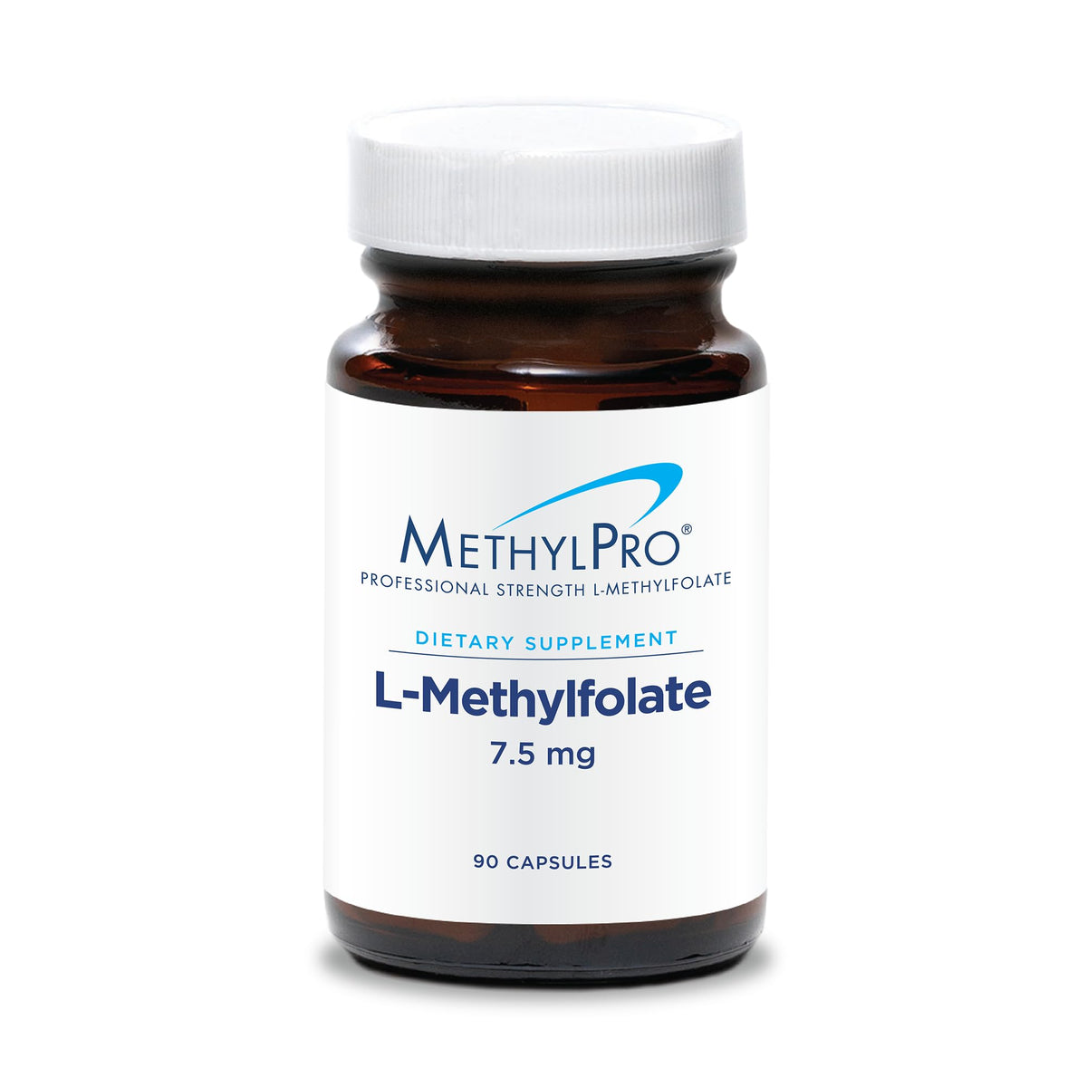 MethylPro L-Methylfolate 7.5mg supplement bottle front view