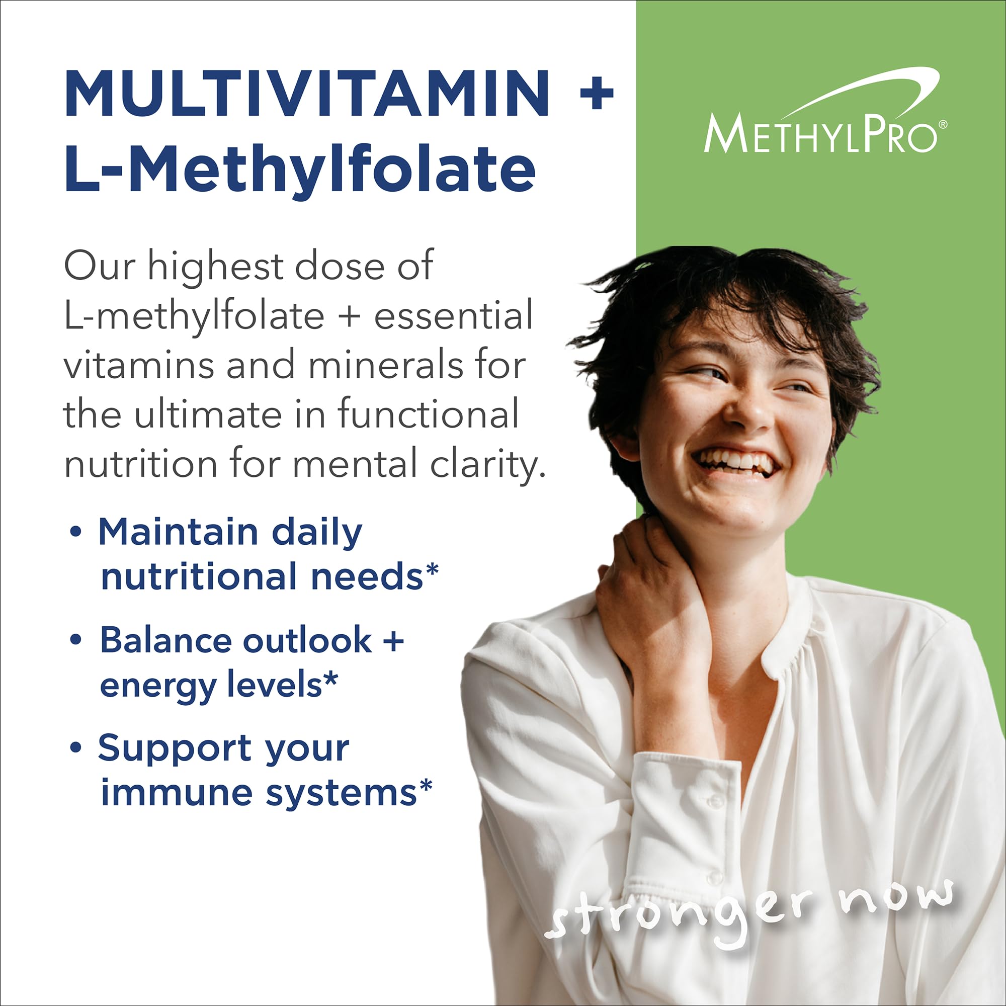 MethylPro Multivitamin + L-Methylfolate 15mg capsule close-up