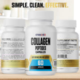 MetpharmUSA Collagen Peptides Capsules side view showing capsule details