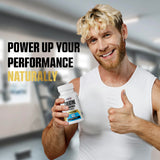 MetpharmUSA Creatine Monohydrate Capsules with a measuring scoop