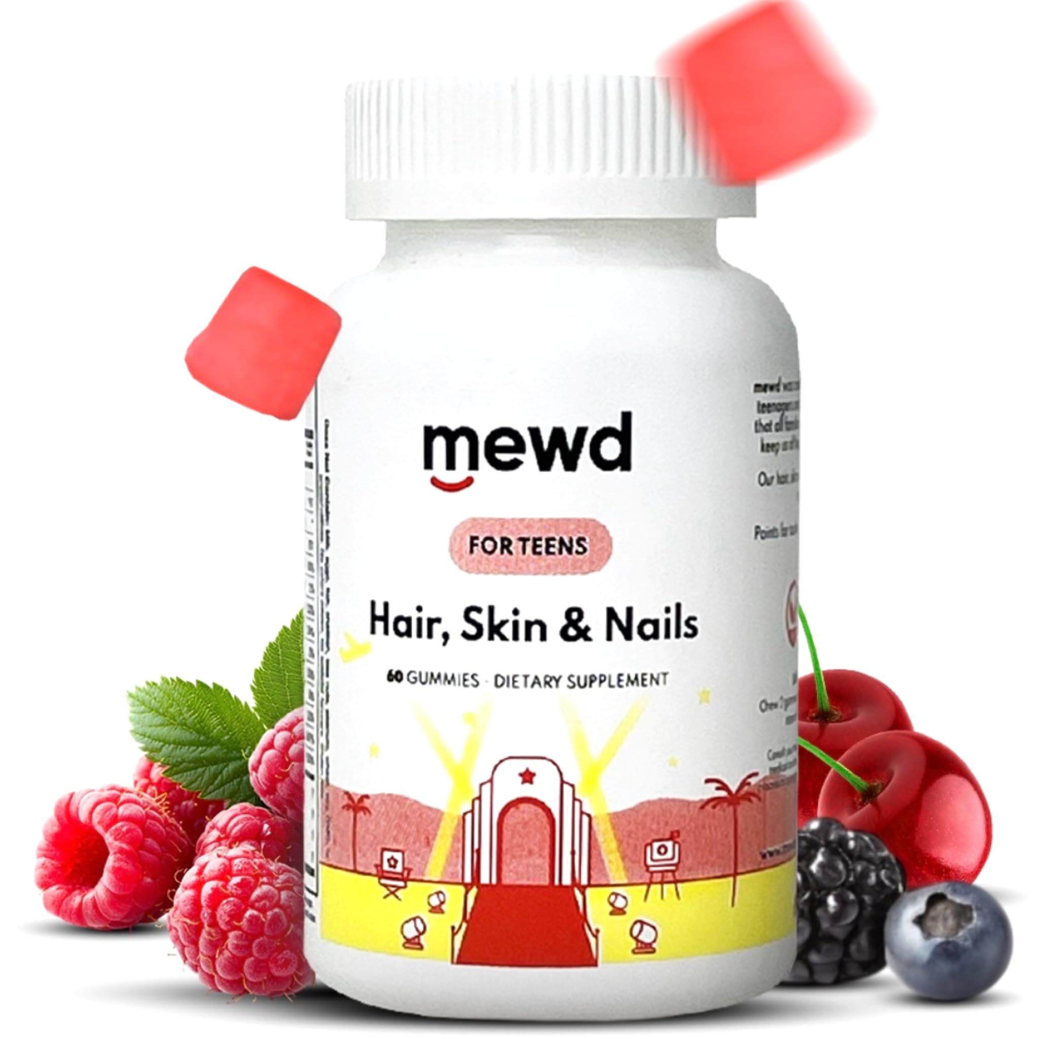 MEWD Multivitamin Gummies for Kids front view with packaging