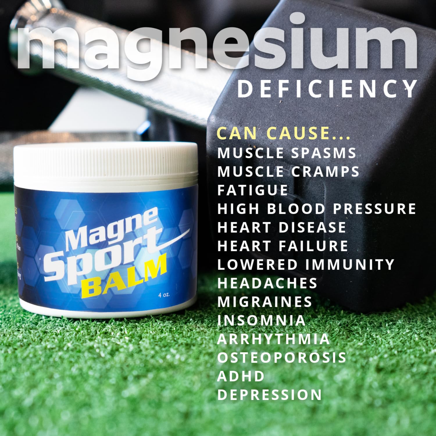 MG12 MagneSport Balm in gym setting