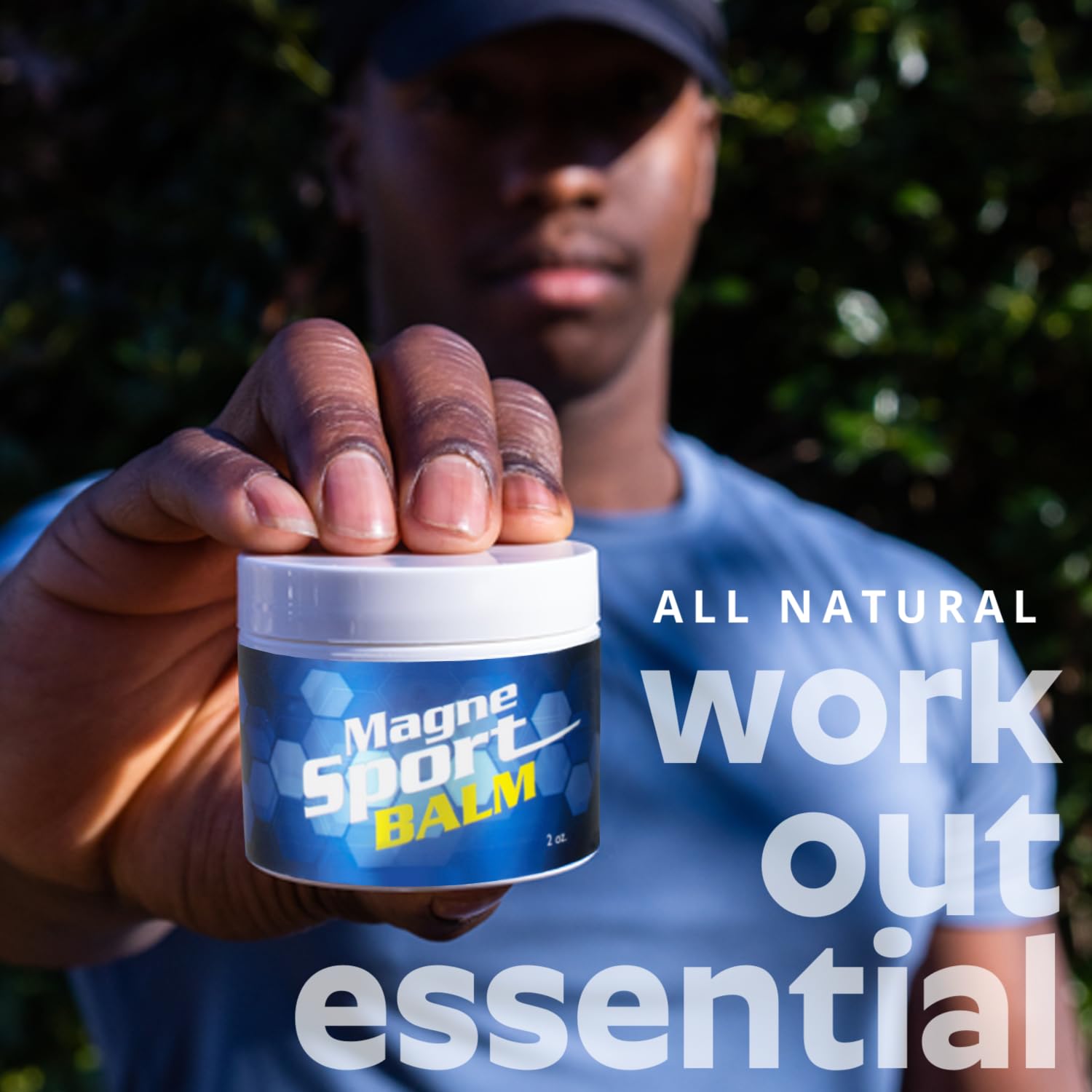 MG12 MagneSport Balm with workout gear