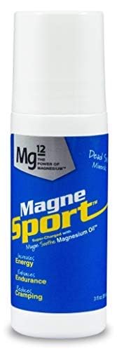 MG12 MagneSport Magnesium Oil 132g front view with spray nozzle