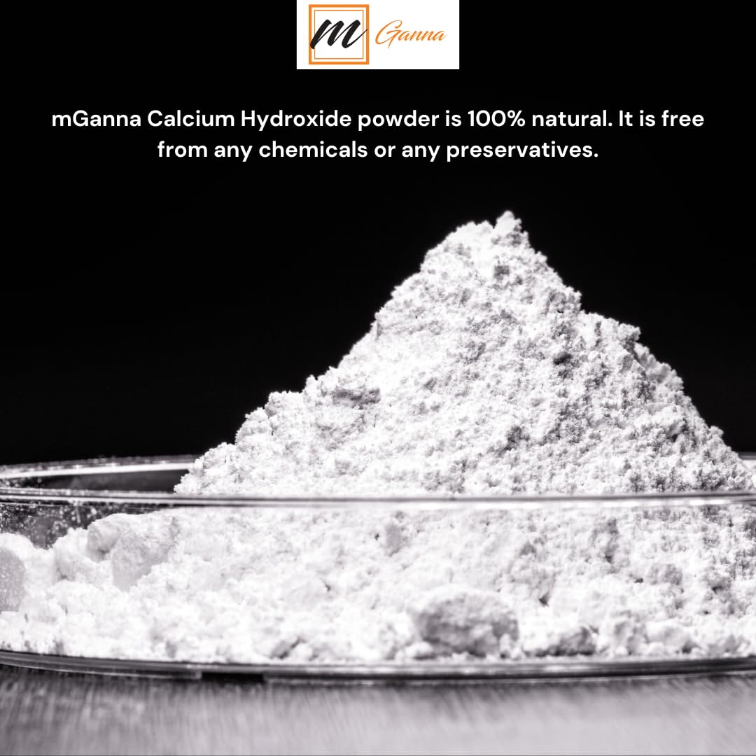 mGanna Calcium Hydroxide Powder 240g in a bowl
